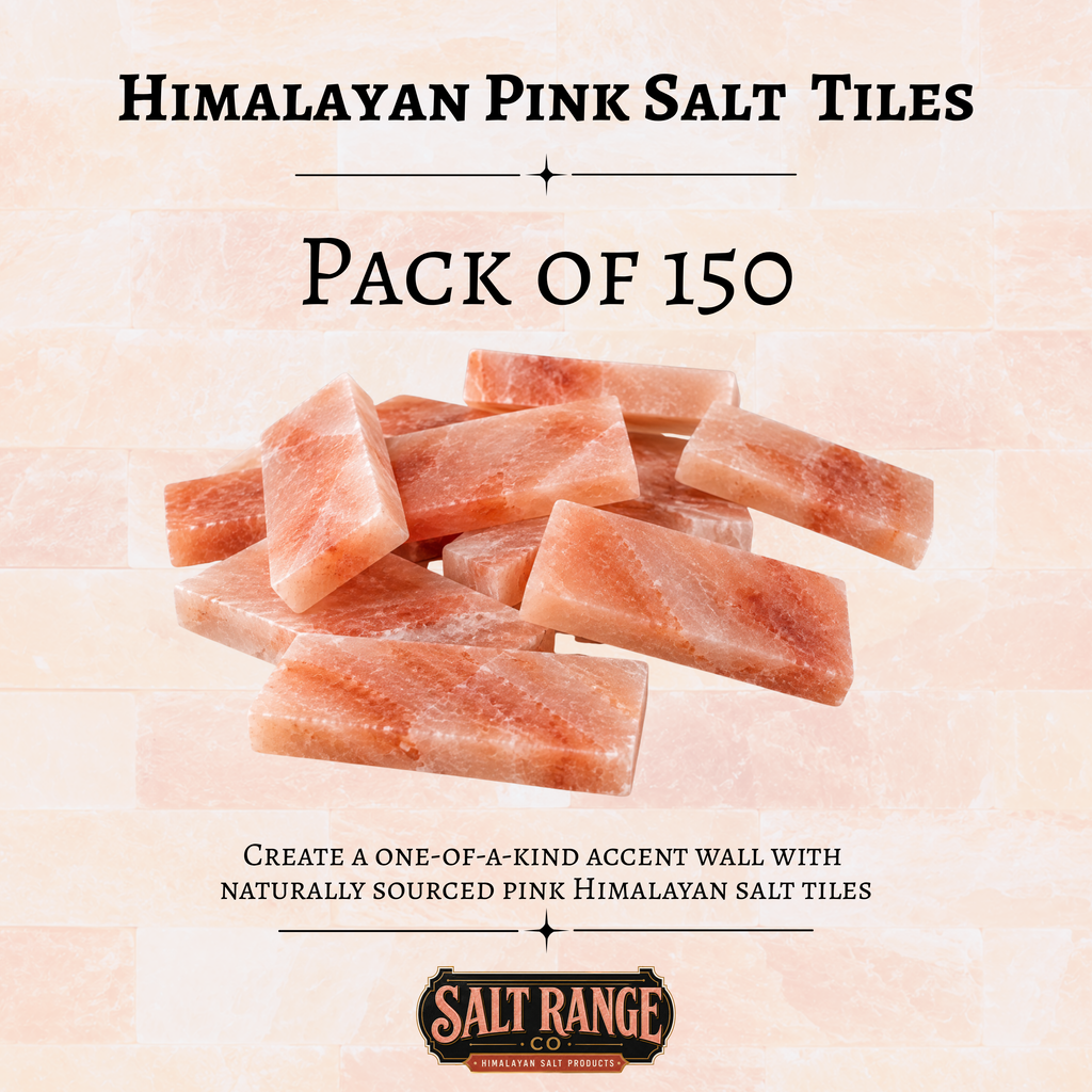 Himalayan Pink Salt Tiles 8x4x1 inch, Pack of 150