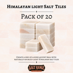 Light Himalayan Salt Tiles 8x4x1 inch, Pack of 20