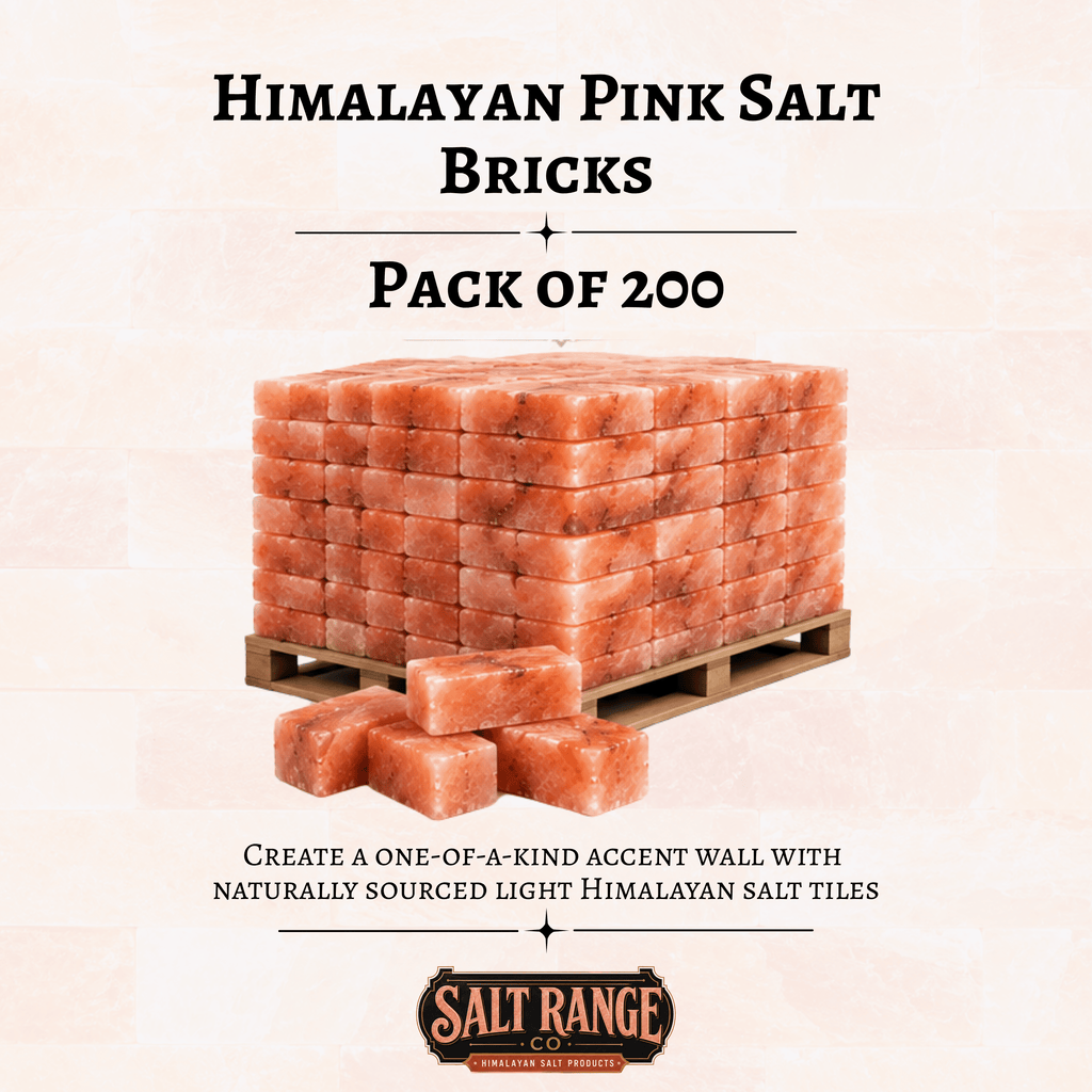 Himalayan Pink Salt Bricks 8x4x2 inch, Pack of 200