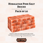 Himalayan Pink Salt Bricks 8x4x2 inch, Pack of 20