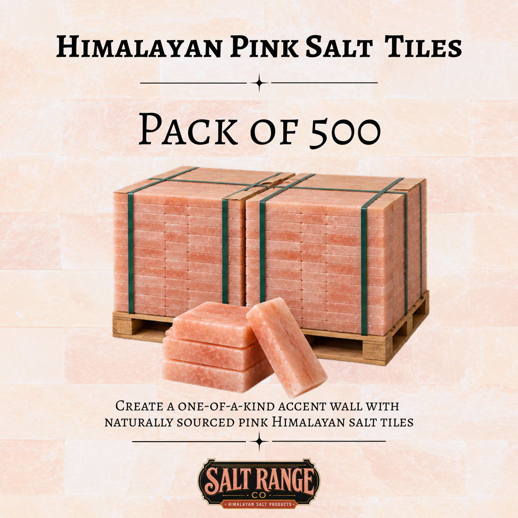 Himalayan Pink Salt Tiles 8x4x1 inch, Pack of 500