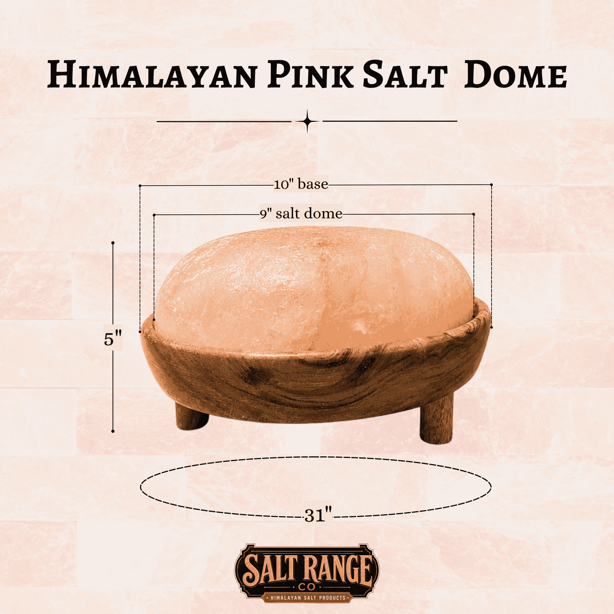 The Dome — Himalayan Pink Salt Lamp by Salt Range Co., image 2