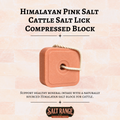 Compressed Himalayan Salt Lick Block for Cattle & Horses, Single Block