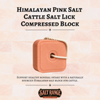 Compressed Himalayan Salt Lick Block for Cattle & Horses, Single Block