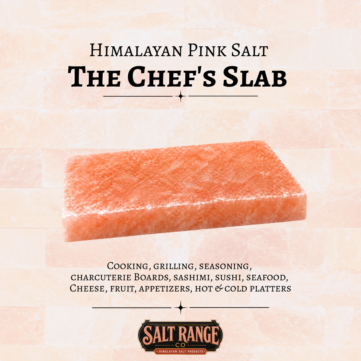 The Chef's Slab — Himalayan Salt Cooking Block 12x8x1.5