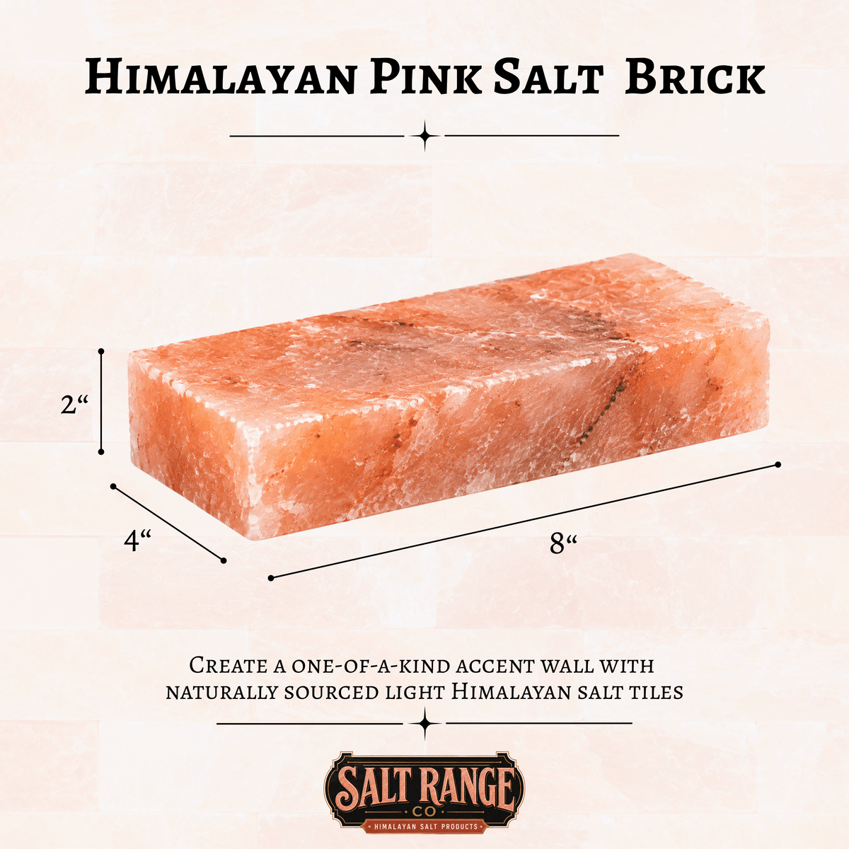 Himalayan Pink Salt Bricks 8x4x2 inch, Pack of 1000 – photo 2