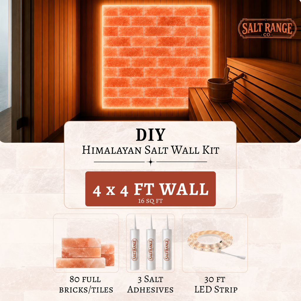 Himalayan Salt Wall DIY Kit — 4 x 4 ft (16 sq ft)