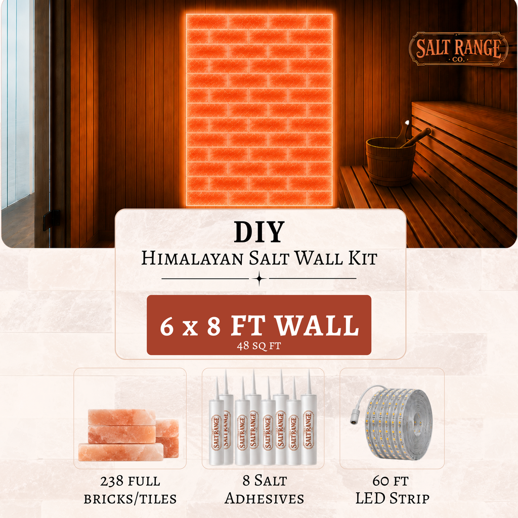 Himalayan Salt Wall DIY Kit — 6 x 8 ft (48 sq ft)