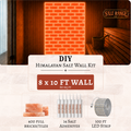 Himalayan Salt Wall DIY Kit — 8 x 10 ft (80 sq ft)