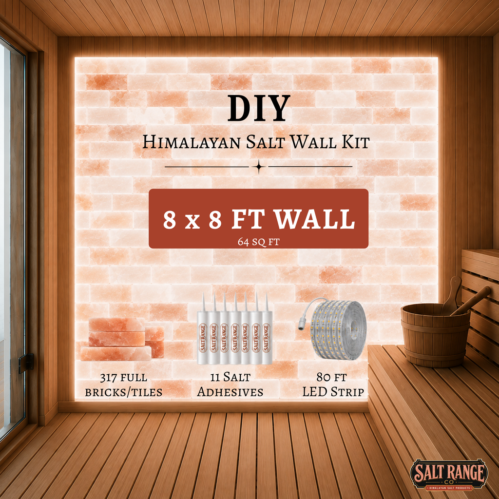 Himalayan Salt Wall DIY Kit — 8 x 8 ft (64 sq ft)