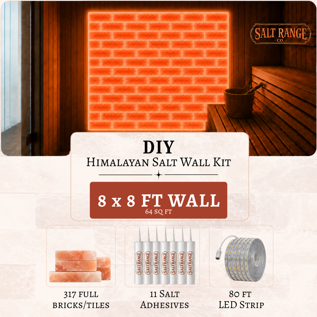 Himalayan Salt Wall DIY Kit — 8 x 8 ft (64 sq ft)
