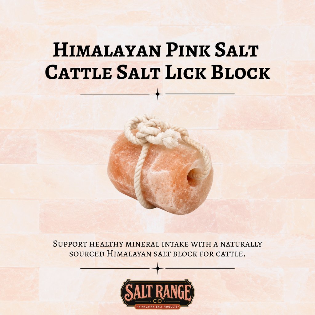 Natural Himalayan Salt Lick Crystal Blocks for Cattle & Livestock, Single Block