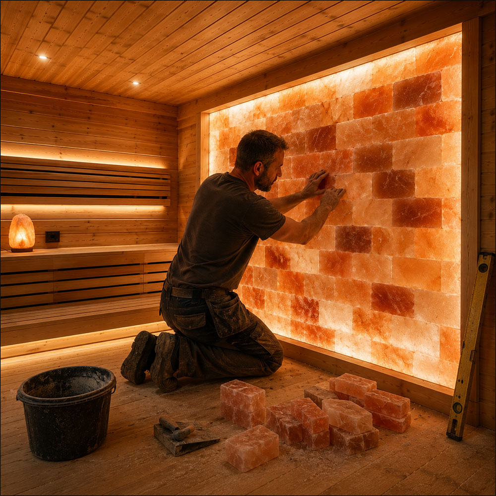8 x 10 Ft Wall, 80 Sq Ft Himalayan Salt Wall DIY Kit – photo 6