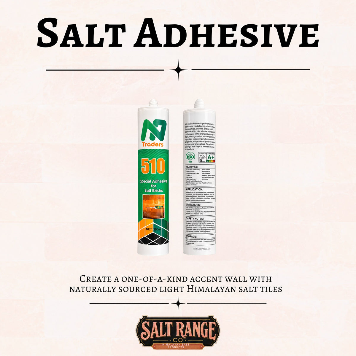 Salt Adhesive — For Himalayan Salt Bricks & Tiles